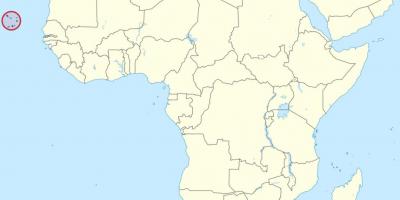 Кабо Ногоон, африкийн газрын зураг